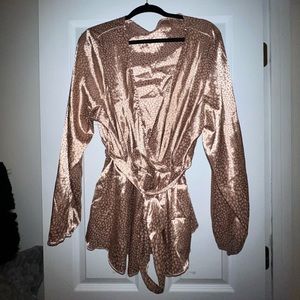 Gold Satin Top